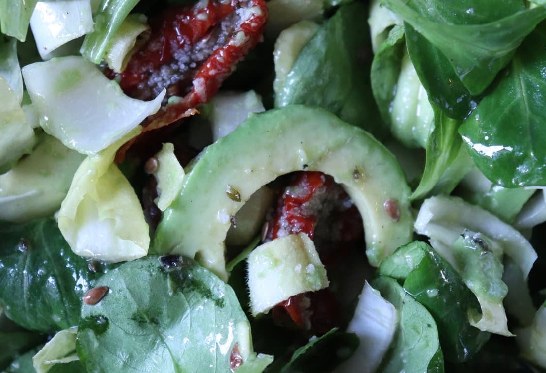 Salade de mâche riche en oméga-3