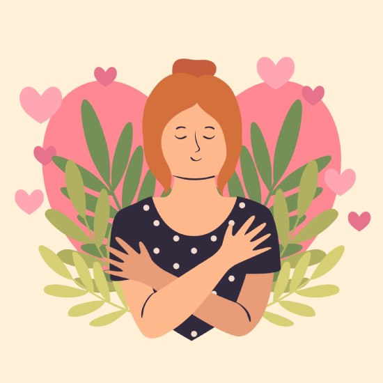 Femme qui prend soin d'elle, santé et émotions