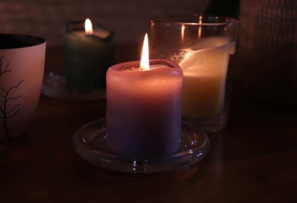 Trio de bougies, cohérence cardiaque